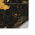 Black and Gold Scattered Marble Surface Laptop Studio Skin